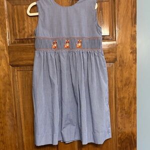 Girls Auburn tigers Charming Blue and Orange Kids Dress